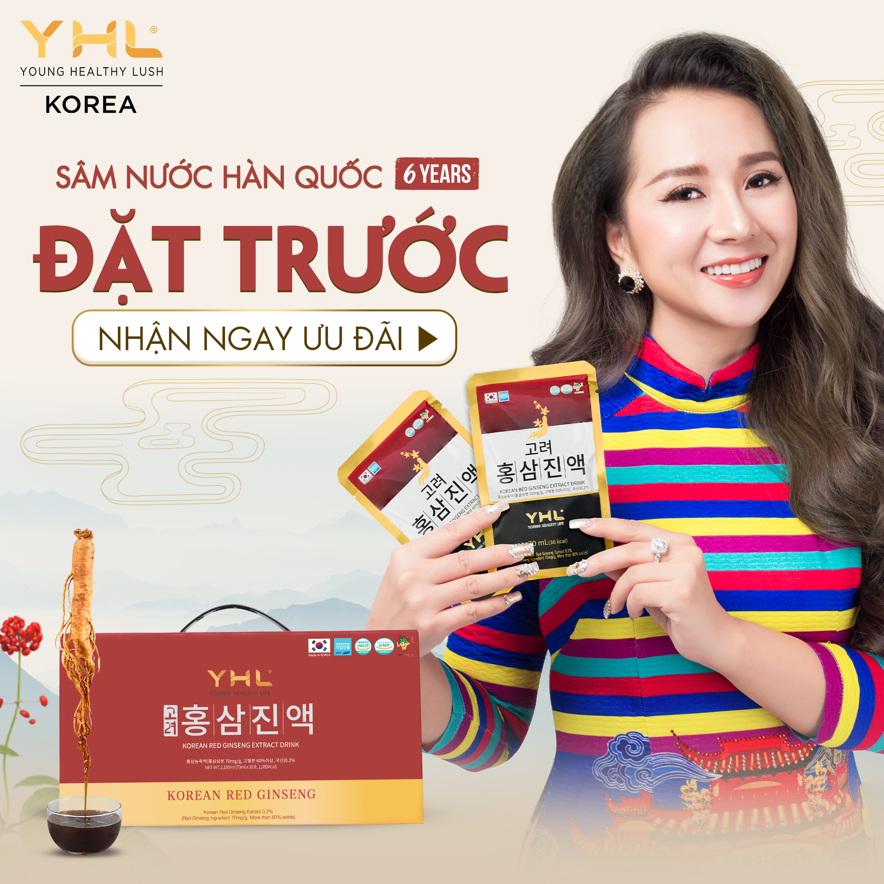 Nước chiết xuất nhân sâm Hàn Quốc 30 gói