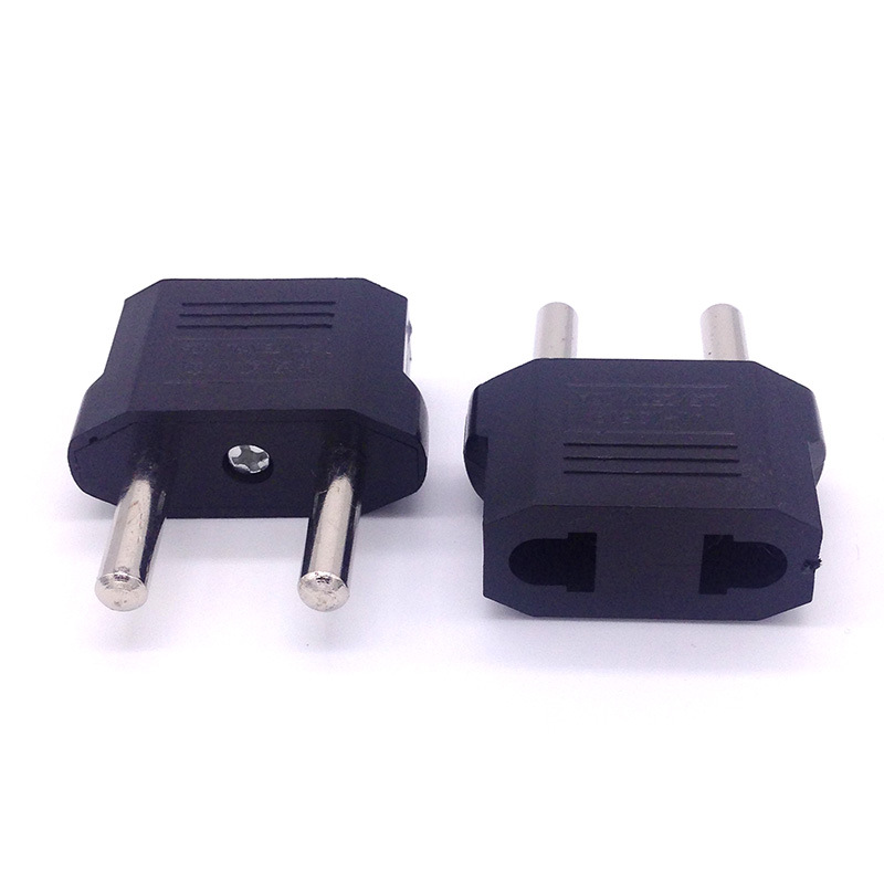 2 phích cắm chuyển chân dẹt thành chân tròn - HV Store 066