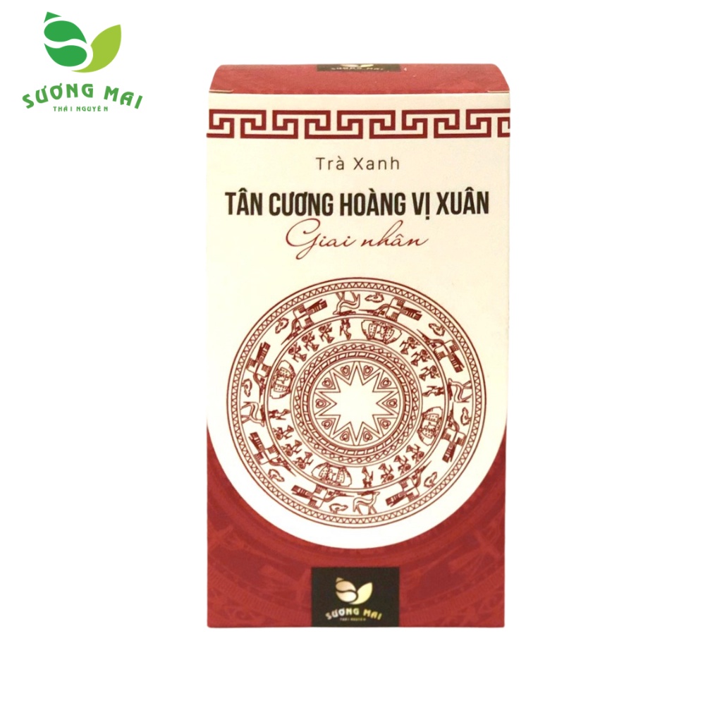 Trà tân cương thái nguyên thượng hạng sương mai 200gr, trà hoàng vị xuân hương vị đậm đà, trà biếu - sm00016
