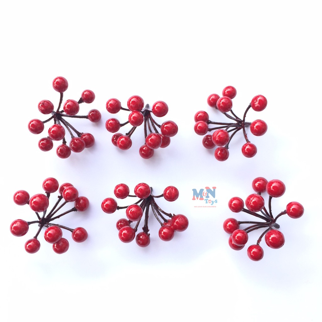 6 chùm quả Cherry to trang trí Noel