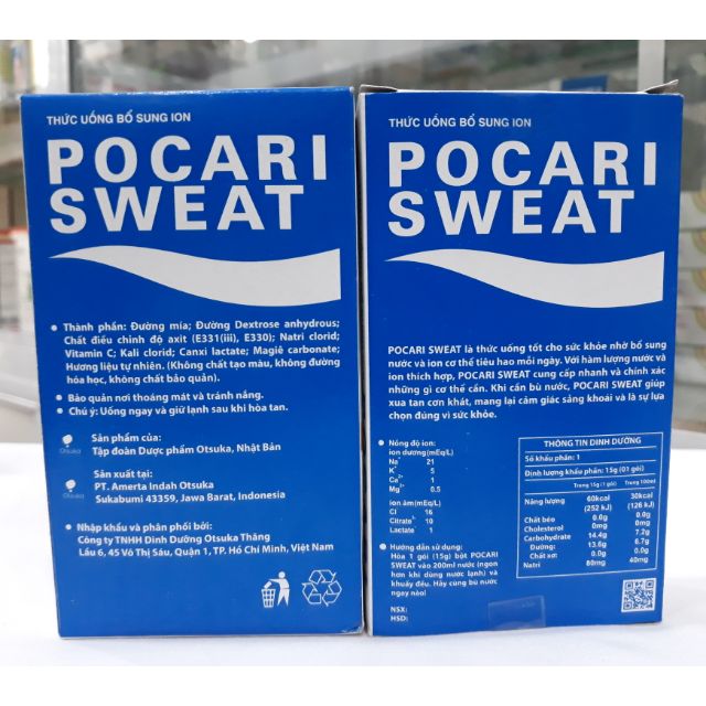 Combo 10 hộp Pocari Sweat dạng bột 5 gói- Thức uống bổ sung ion Bột Pocari