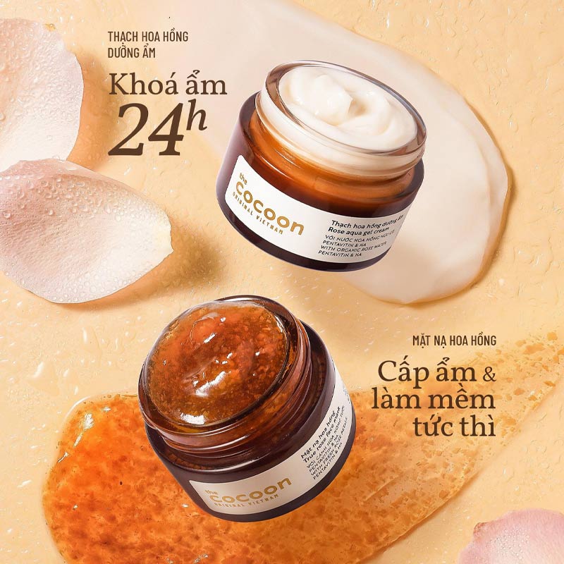Thạch Hoa Hồng Dưỡng Ẩm Cocoon 30Ml