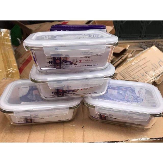 [HCM]Hộp thủy tinh lock and lock 630 ml