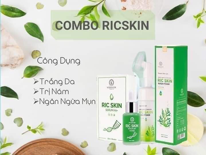 [Chính hãng] COMBO RIC SKIN TINH CHẤT ĐẸP DA TỪ TẢO BIỂN