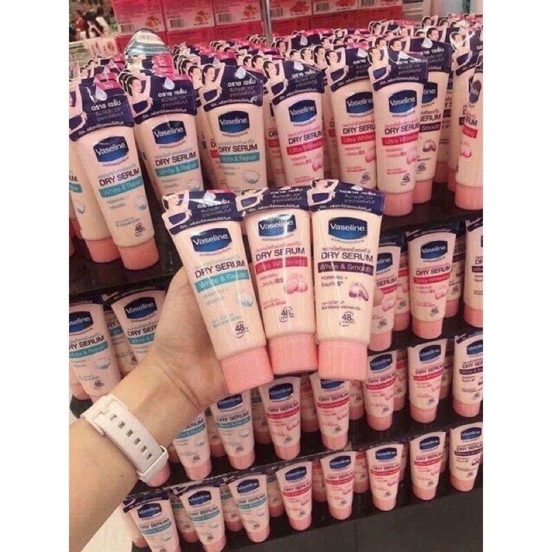 vaseline dry serum tri thâm dưỡng trắng vùng nách