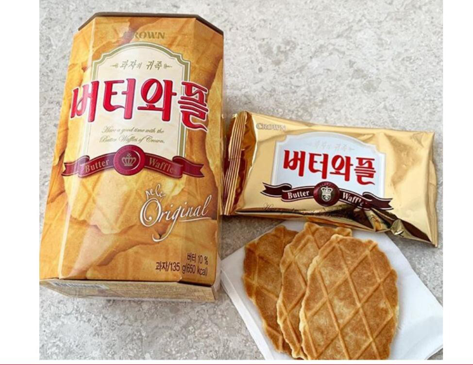 Bánh xốp butter waffles crown 135g