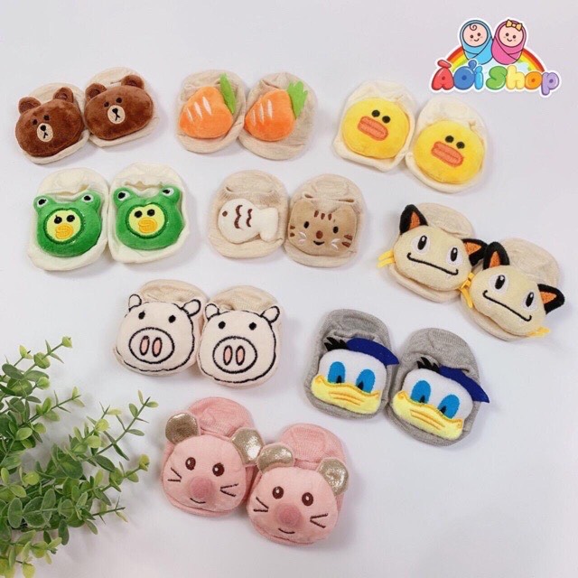 Tất vớ chống trượt siêu cute cho bé(0-18 tháng)