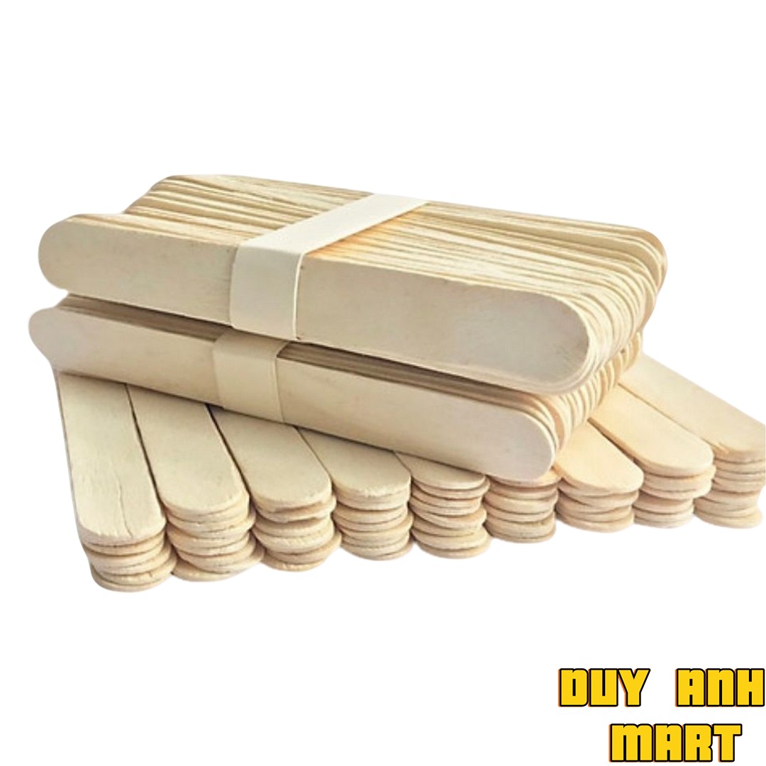 Wooden Ice Cream Sticks [1kg], Tongue Stick, Round Sticks for Handmade Modeling