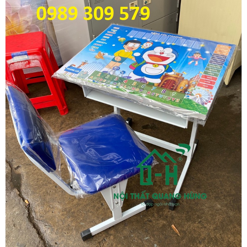 Bộ bàn học sinh chân sắt tại xưởng hcm