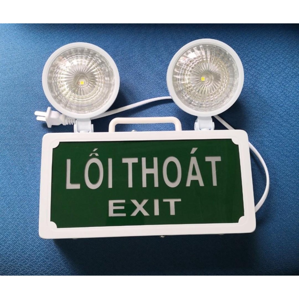 Đèn Sự Cố Khẩn Cấp Chiếu Sáng Kết Hợp Biển Chỉ Dẫn Thoát Nạn Exit