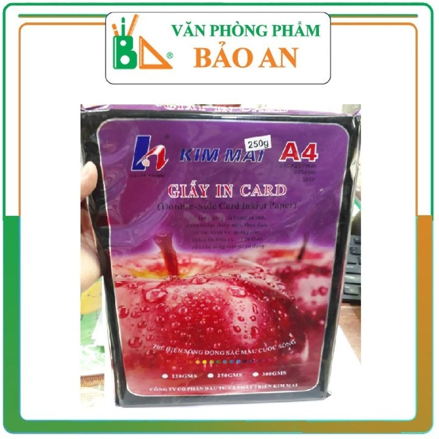 Giấy in card Kim mai ĐL 250gms - Sản phẩm dùng để in card in thiệp