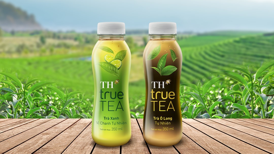 Lốc 6 chai Trà xanh, Trà Ô long TH True Tea (350ml/1 chai)