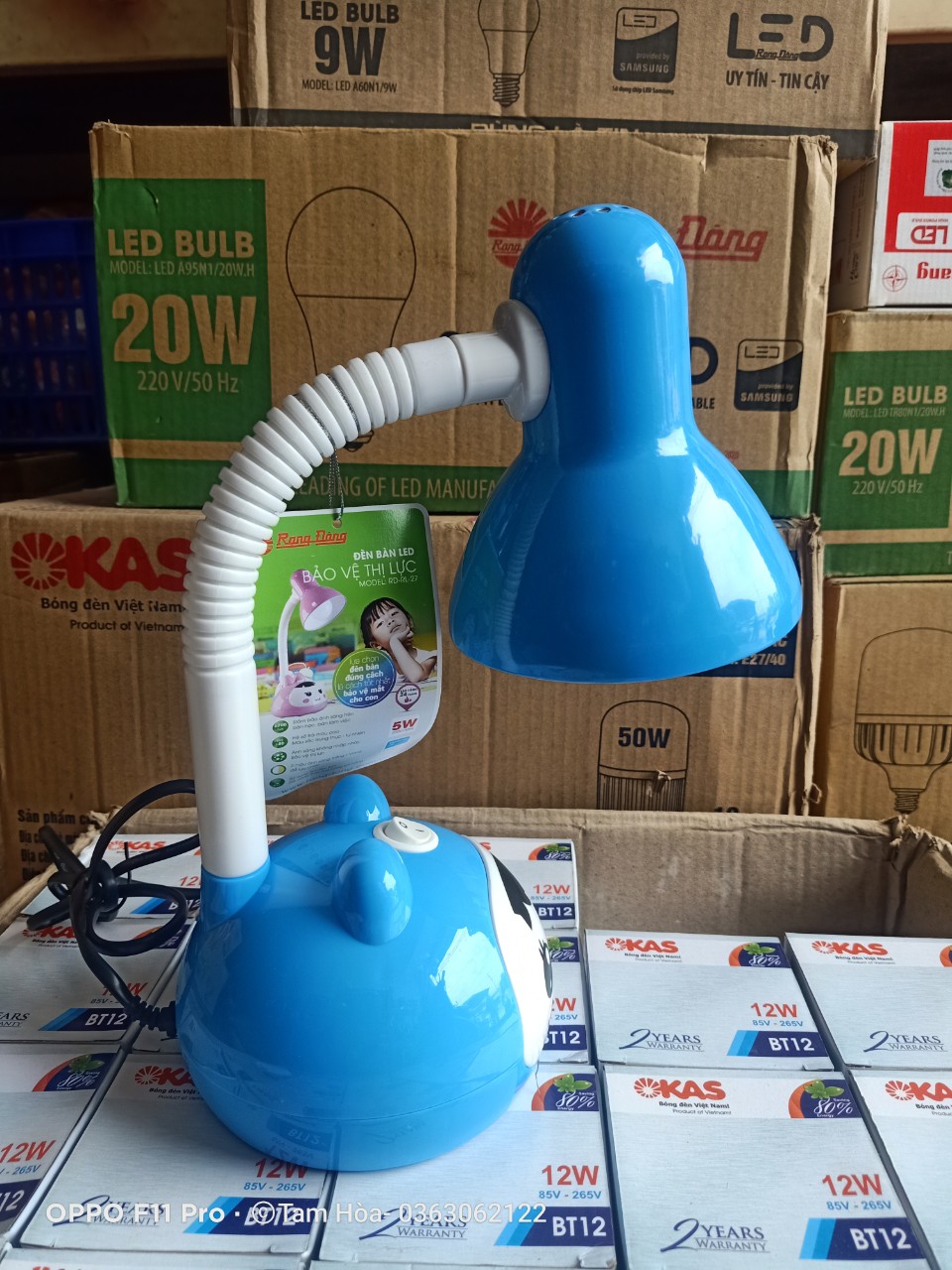 Đèn bàn bảo vệ thị lực 5W RẠNG ĐÔNG- Model RD-Rl-27LED