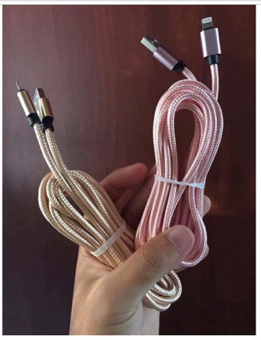 [HCM]Cáp sạc Iphone dài gần 3M dây dù - 3M dây dù
