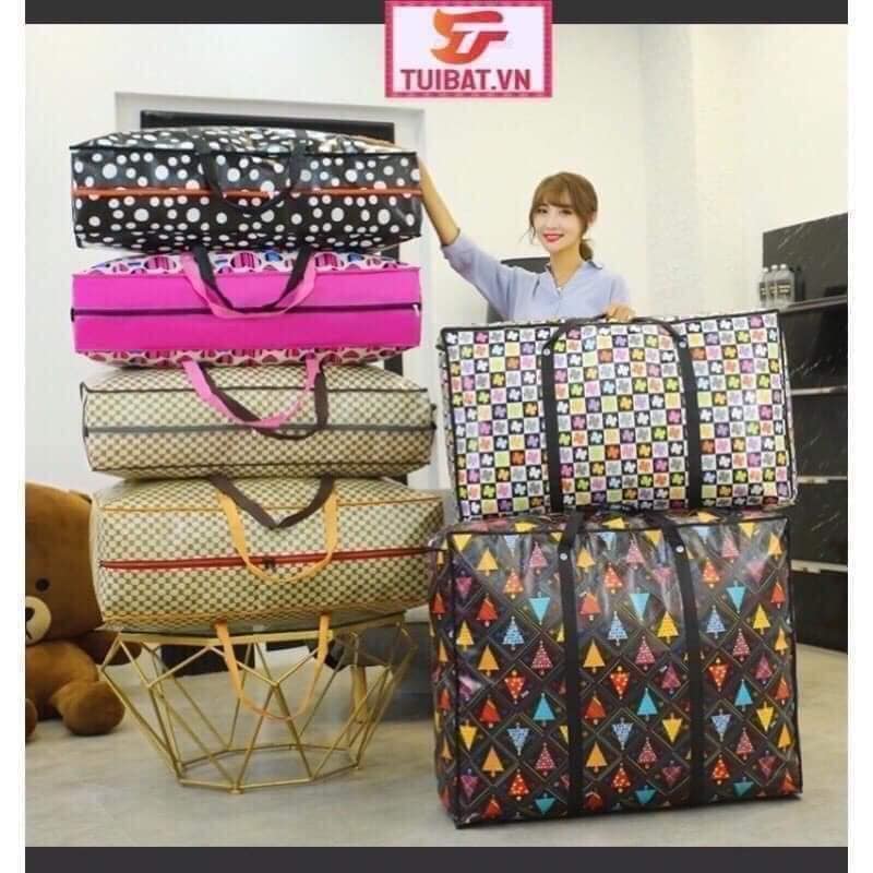 Xả hàng túi bạt siêu to, túi bạt dứa đựng nhiều đồ đa năng nhiều kích thước 50,60,70, 80cm