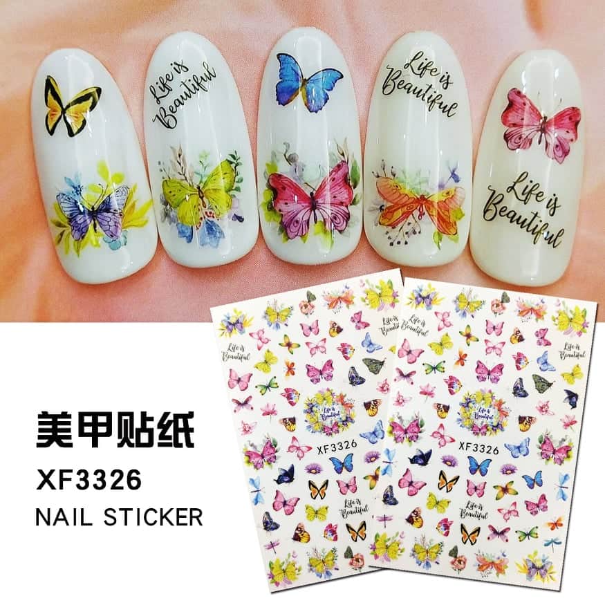 Hình dán Sticker dán móng tay Nail mẫu mới 2020