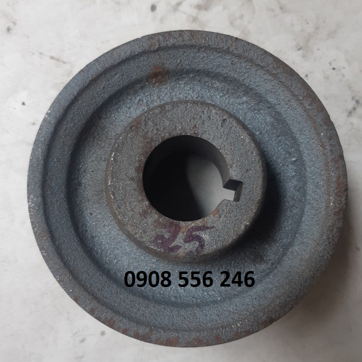 Puly 10 phân cốt 25mm hai rãnh a