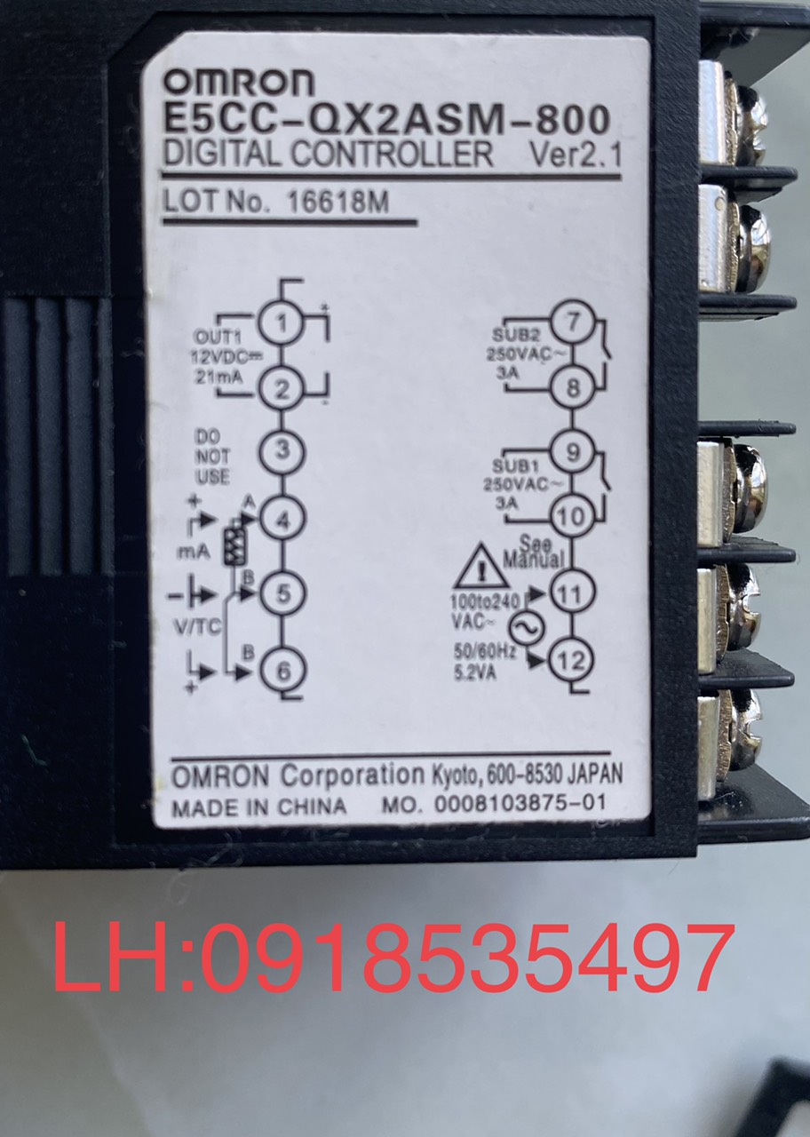Điều khiển nhiệt độ E5CC-QX2ASM-800
