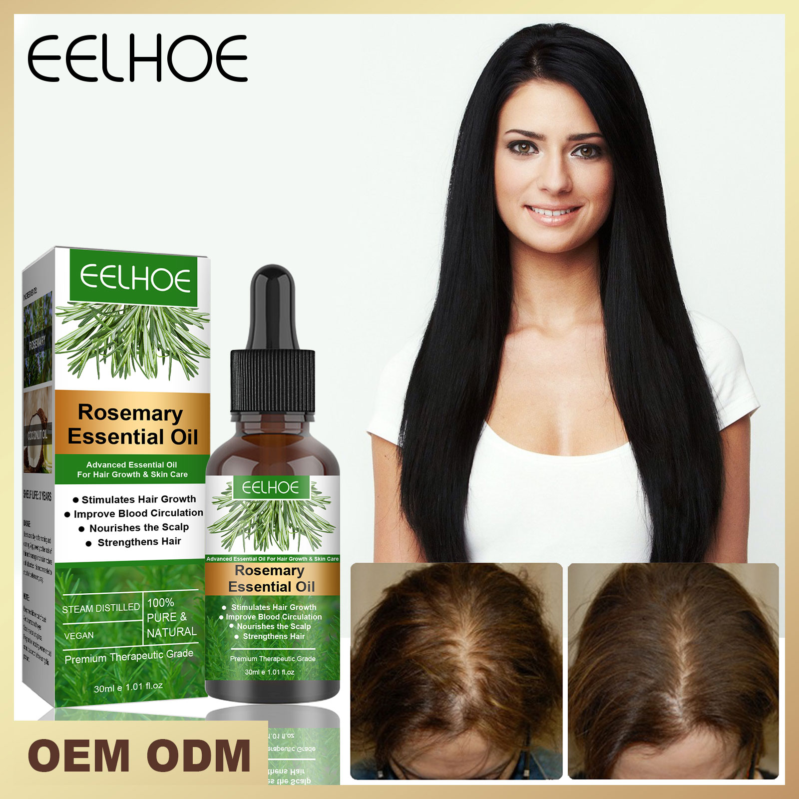 EELHOE Tinh Dầu Xịt Mọc Tóc 30ML Tinh Dầu Dưỡng Tóc Chống Rụng Mọc Tóc