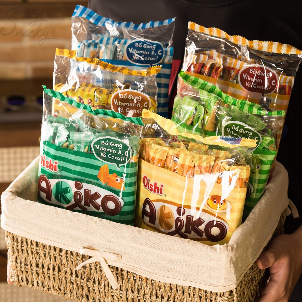 [Có bán thùng] Bánh snack que AKIKO đủ mùi đủ vị