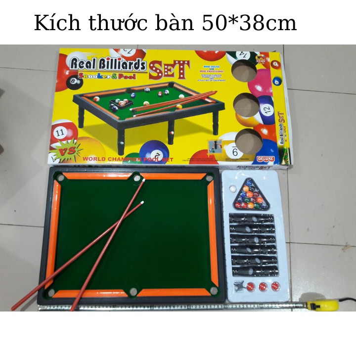 Bàn bi - a size to Real Billiards set cho bé