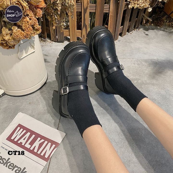 [Hàng Sẵn] [Ảnh Thật] [Freeship] Giày Oxford Đế Cao - CT18