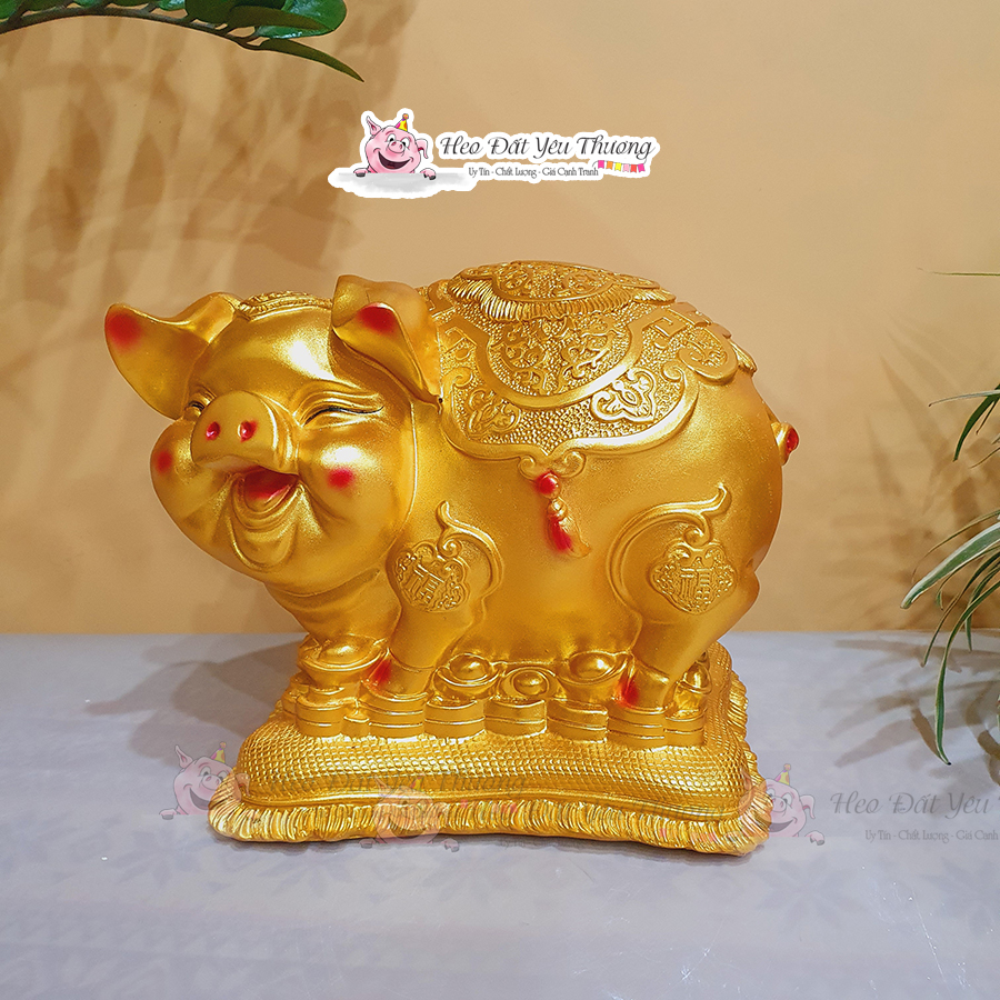 Lợn Bệ vàng tiết kiệm siêu to - siêu đẹp heo đất đựng tiền