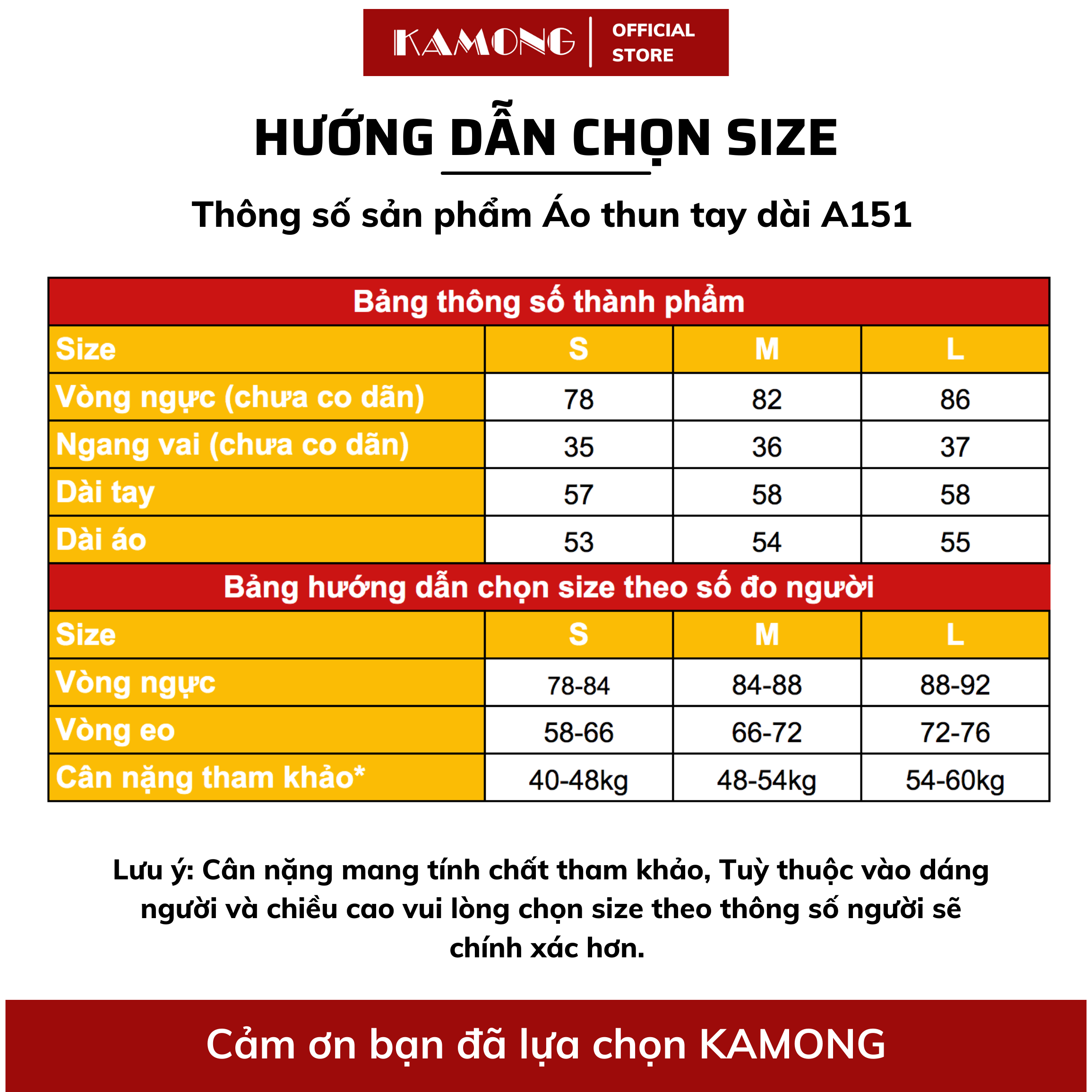 Áo thun nữ tay dài KAMONG kiểu dáng basic chất liệu thun tăm A151