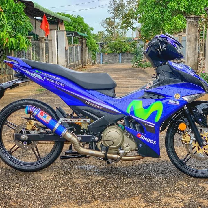 Tem rời xe exciter 150 Movistar dán xe xanh gp cao