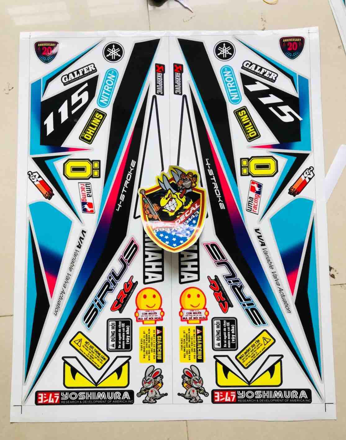 Tem rời Sirius Fi kỉ niệm 20 năm