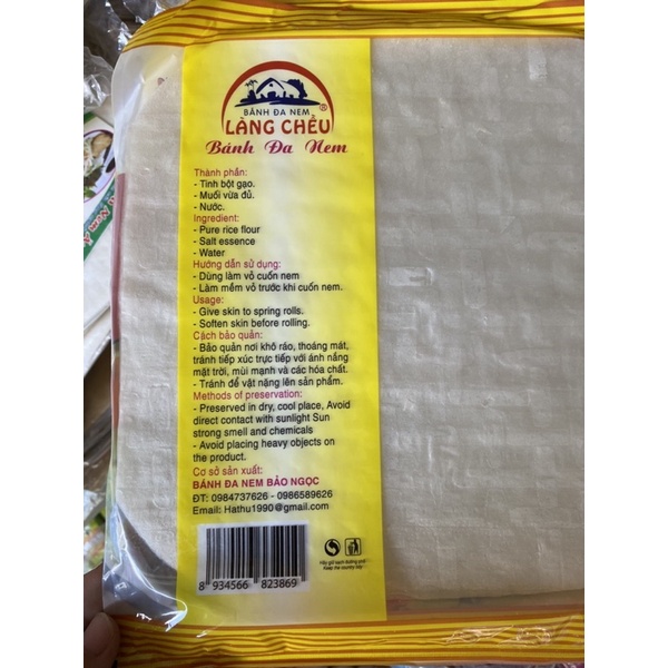 Bánh đa nem - vỏ bánh đa nem làng chều