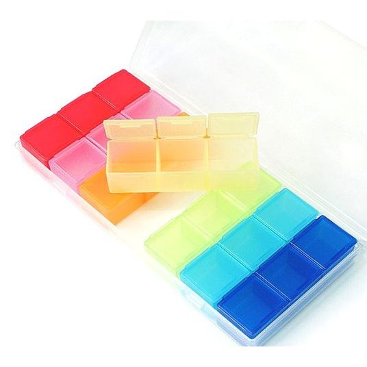 Hộp đựng đồ chia thuoc (trung bình) nội địa Nhật Bản - mẫu 7 ngăn