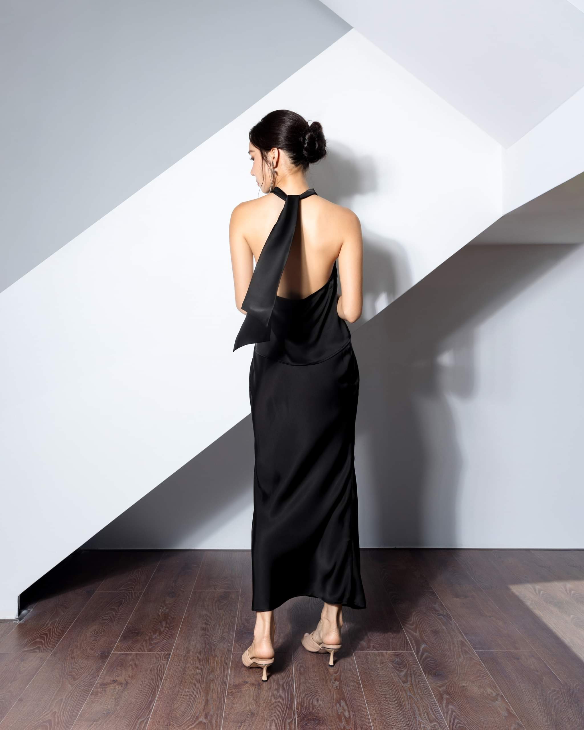 FIGANDTONKA| Set váy áo lụa Ý bóng mờ cao cấp - 𝐀𝐕𝐀 𝐒𝐄𝐓