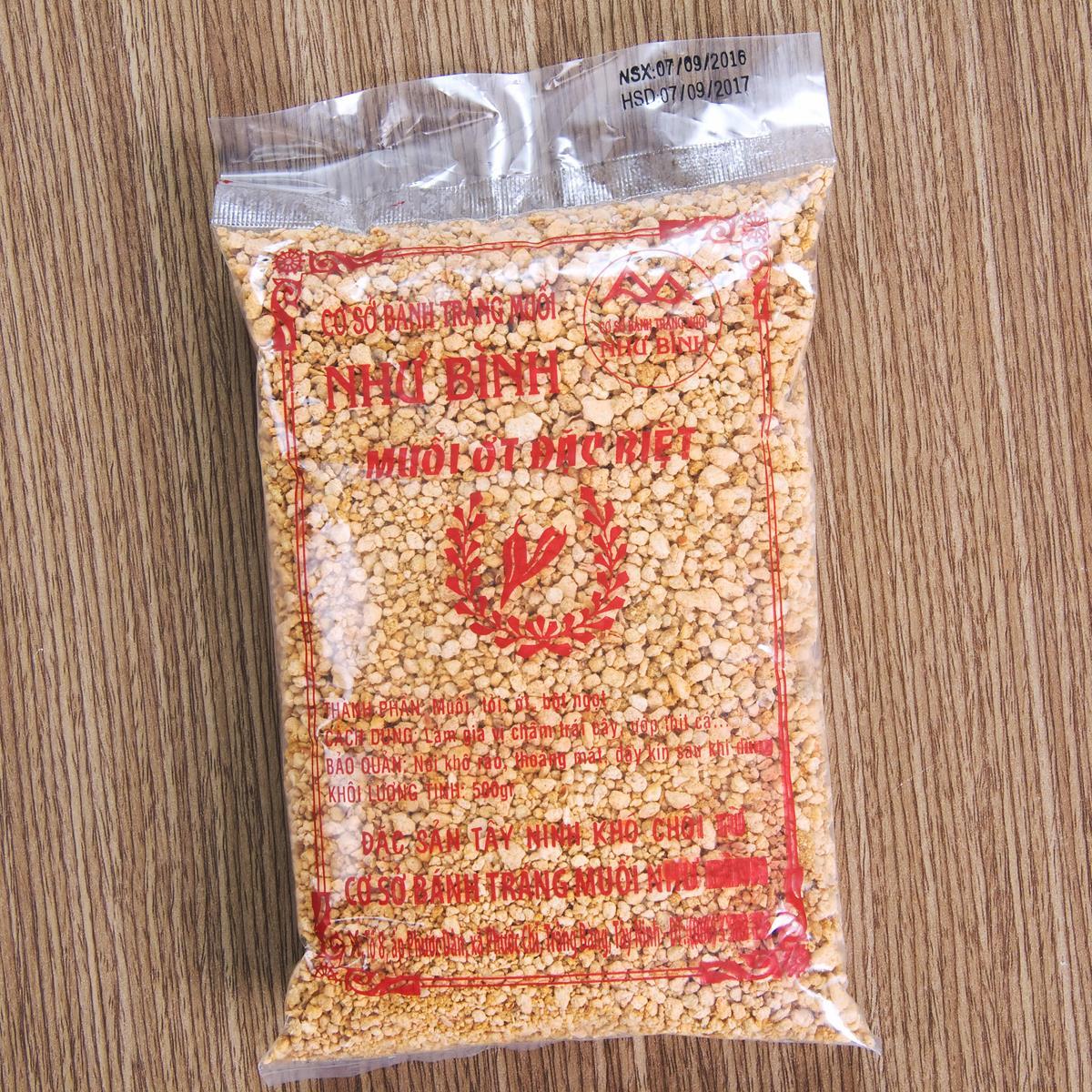 (500GR) Muối ớt  SIÊU CAY. Đặc Sản Tây Ninh.ăn Chay được.
