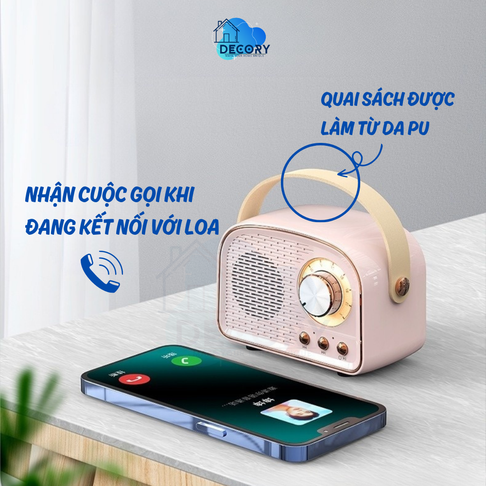 Loa bluetooth phong cách cổ điển độc đáo