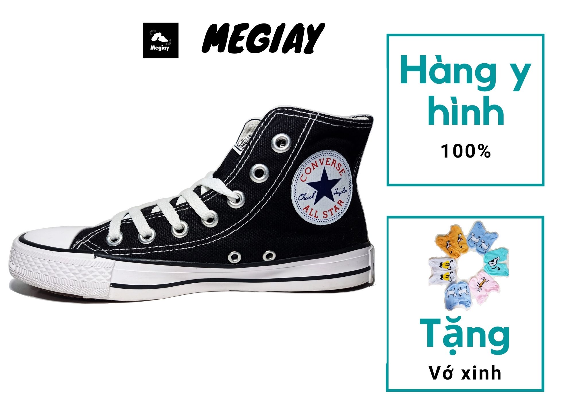Giày Converse cổ cao nữ [MS20]