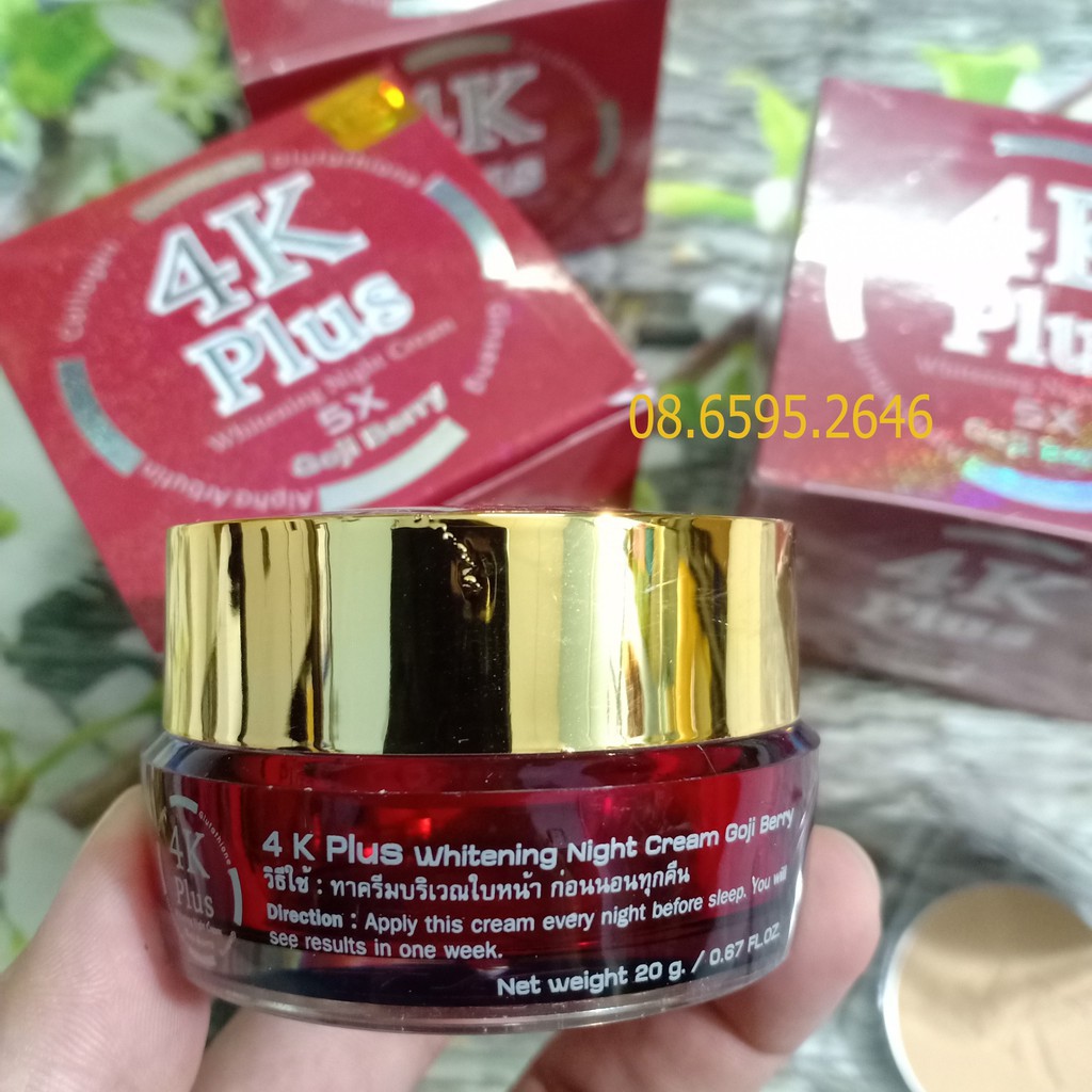 [Có tem] Kem 4K PLUS 5X Đỏ Thái Lan - Ngừa Mụn, Mờ Thâm Mụn