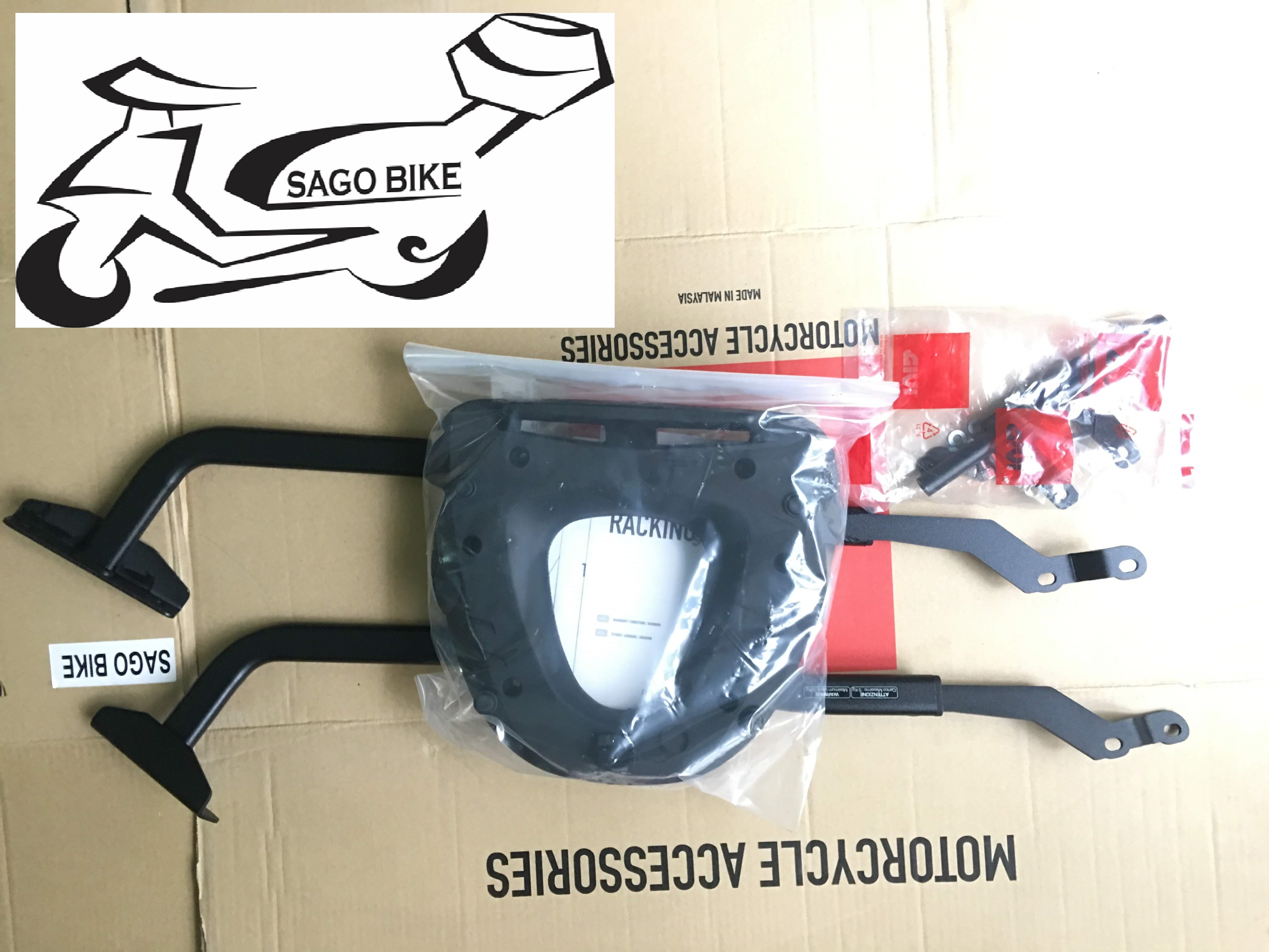 Baga givi HRV Winner, HRV Winner X kèm đế đệm M5M