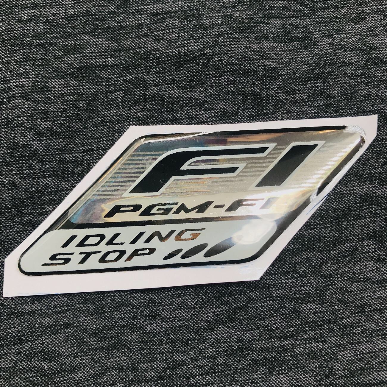 Logo chữ nổi dán xe - logo fi - logo fi