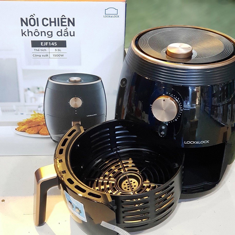 nồi chiên không dầu lock&lock 3.5l EJF145 bảo hành 12 tháng