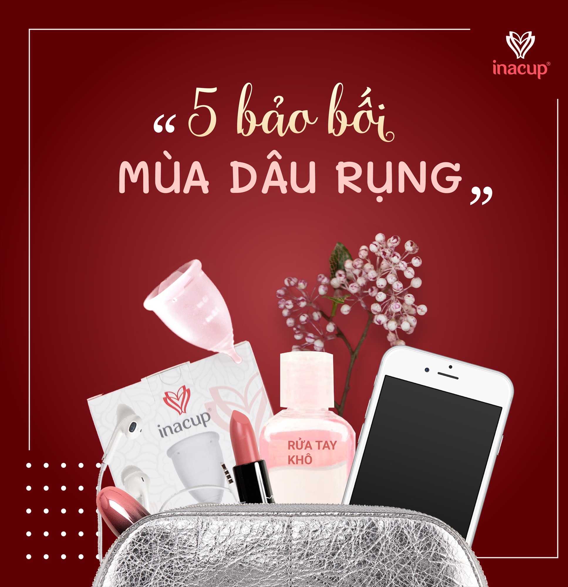 Cốc nguyệt san Inacup ( Size B  4,6cm )