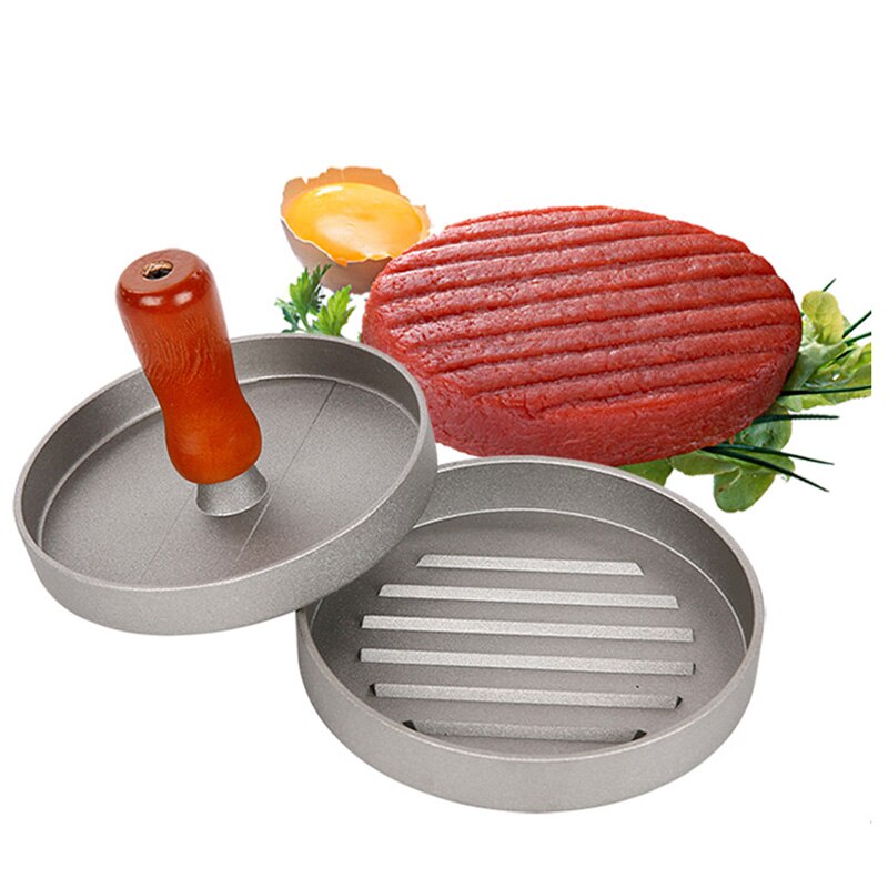 Khuôn ép thịt hamburger hình tròn/ Dụng cụ ép thịt làm hamburger
