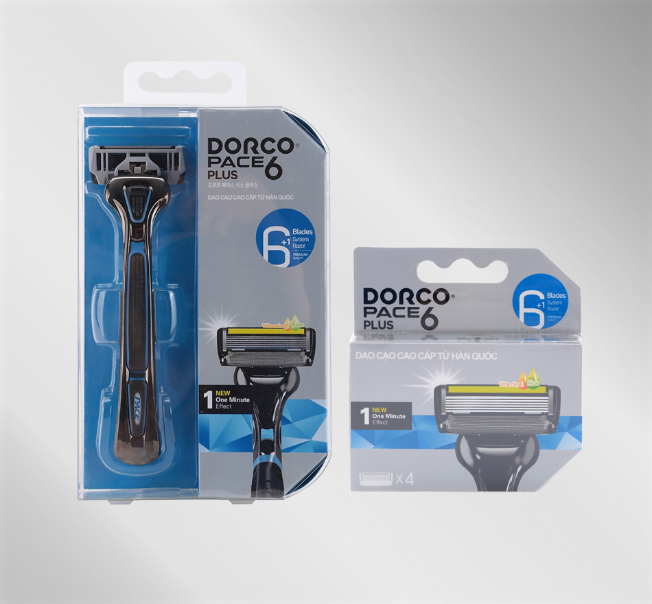 Dao cạo râu 6 lưỡi DORCO PACE 6 Plus (6 lưỡi + đầu cắt tóc mai)