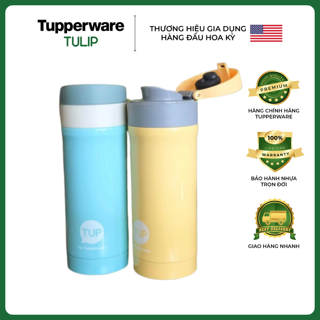 [HCM] BÌNH GIỮ NHIỆT EASY OPEN 300ML TUPPERWARE CHÍNH HÃNG 100%