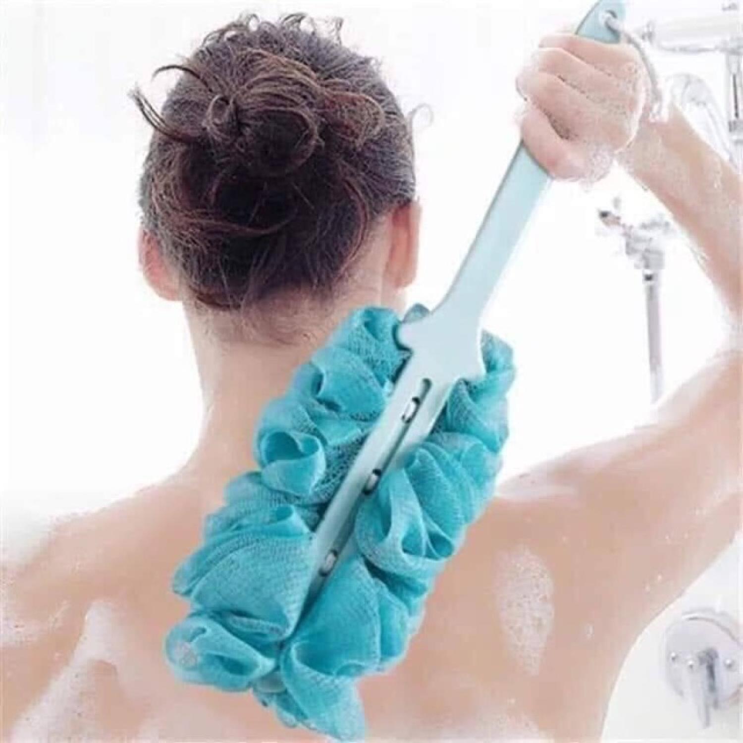 Cọ Lưng Bông Tắm Có Cán