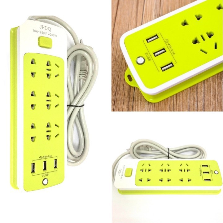 [HCM]Ổ cắm điện 6 ổ cắm và 3 cổng usb