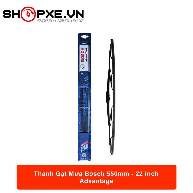 [HCM]Thanh Gạt Mưa Bosch (Cần gạt mưa) - 550mm/22 inch Advantage