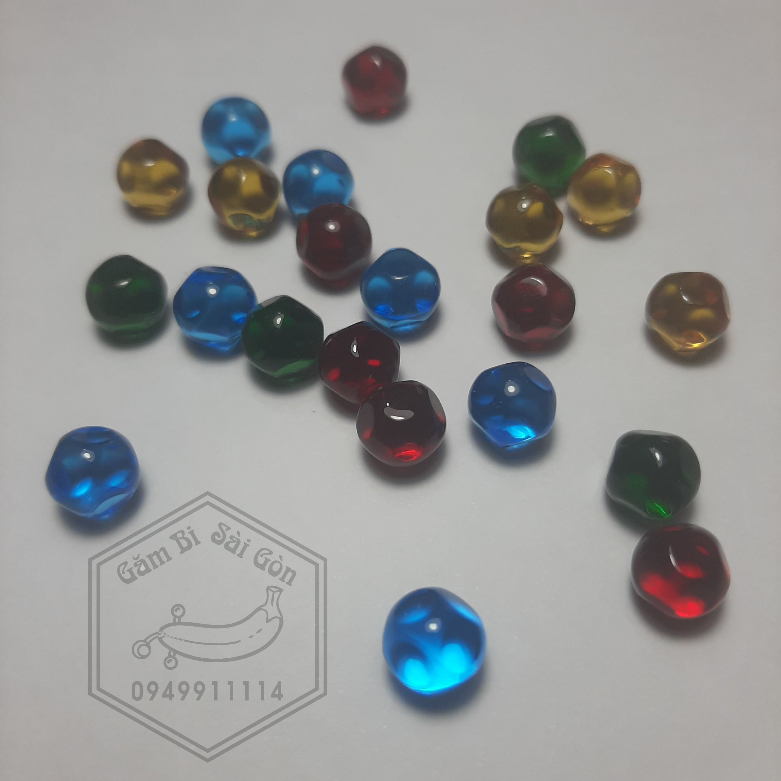 1 Viên Bi hạt Lựu size 8-9-10mm