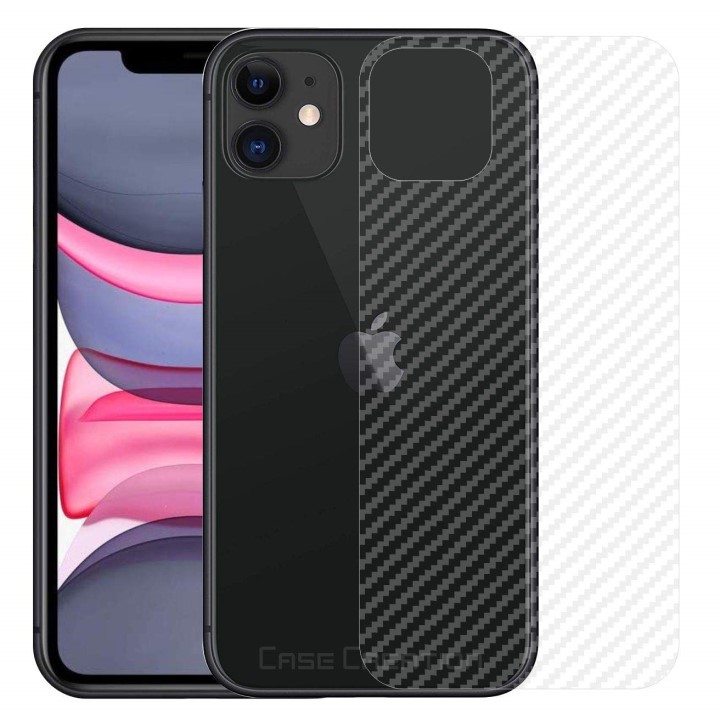 Miếng Dán Mặt Lưng Chống Trầy iPhone 11 Pro Max, 11, 11 Pro Vân Carbon