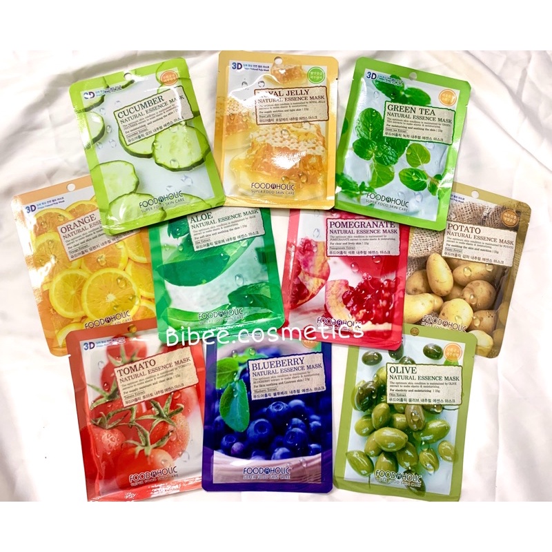 [HCM]Combo 10 mặt nạ dưỡng da Foodaholic Hàn quốc